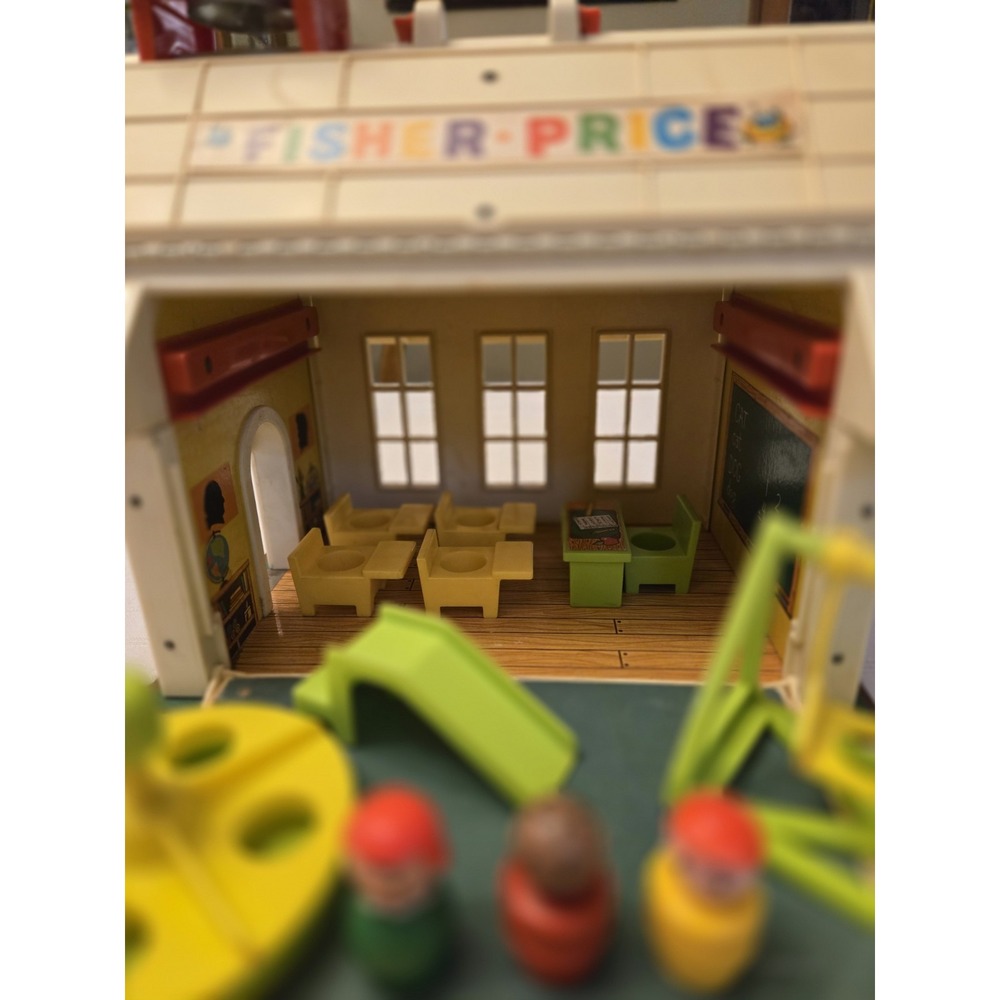 Vtg Fisher Price Little People 923 Family School House Nursery Play Wood *READ - Picture 12 of 12